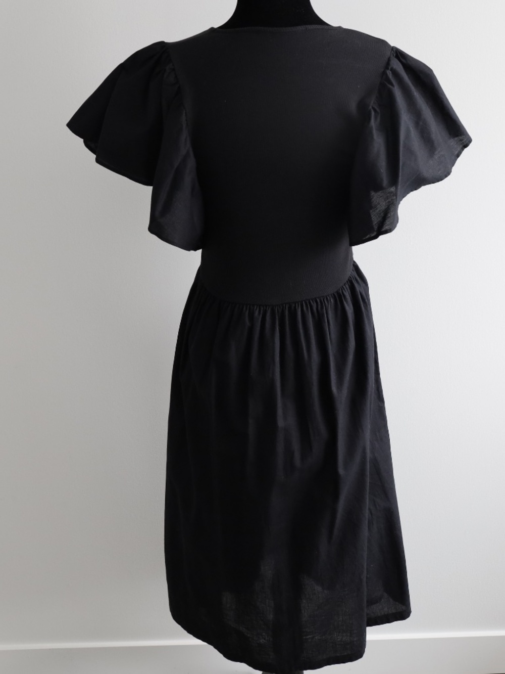 Zara Black Ruffle Dress - Picture 6 of 6